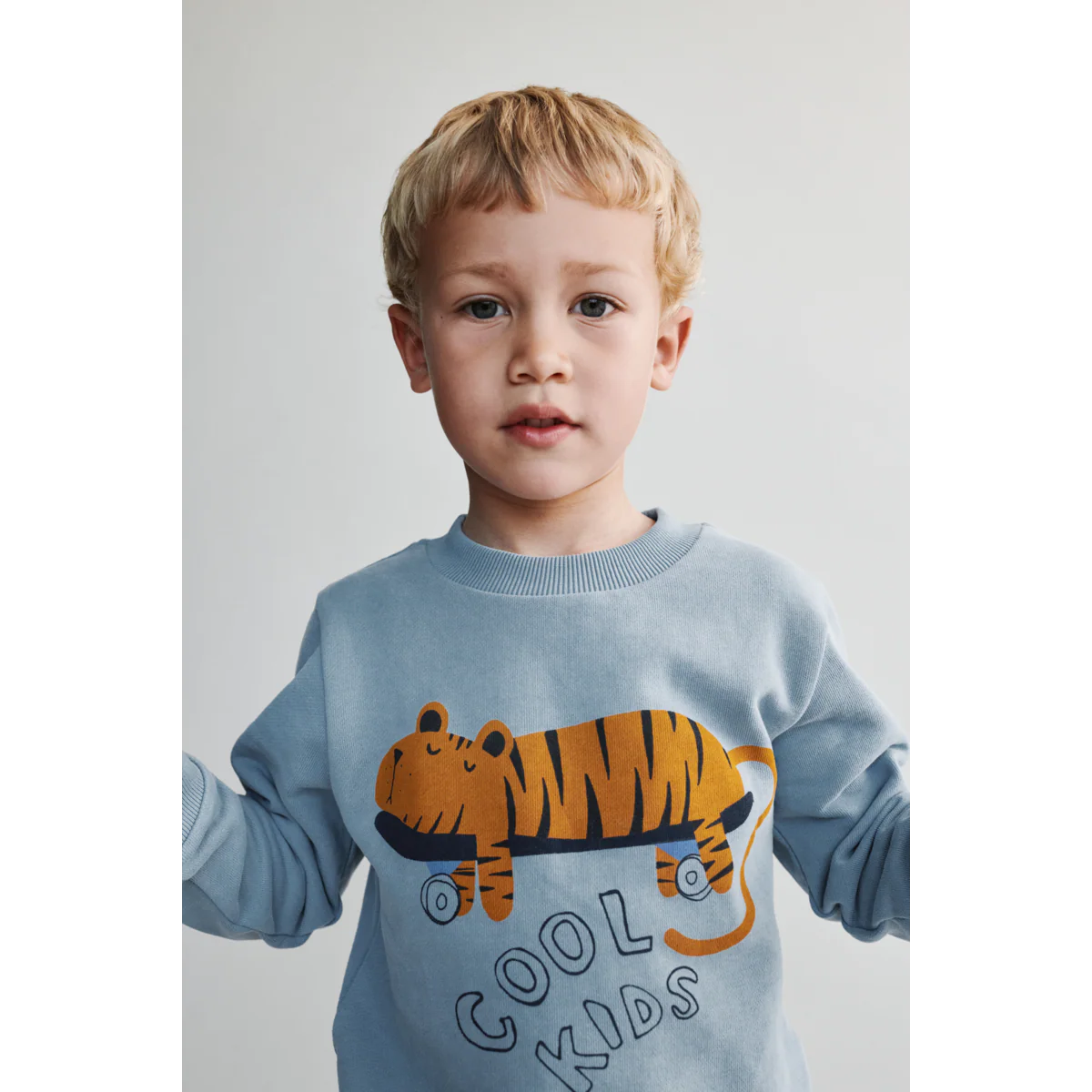 Liewood Kinder Sweatshirt Thora "Tiger / Beach Blue"