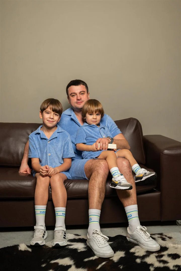 MDMD Socken "Dad" Neon/Weiß