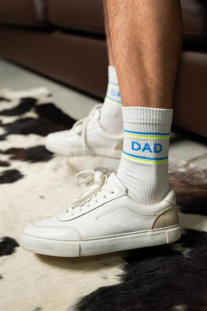 MDMD Socken "Dad" Neon/Weiß