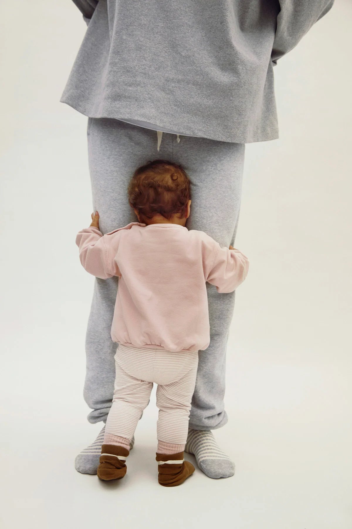 Gray Label Baby Leggings "Faded Pink - Cream"