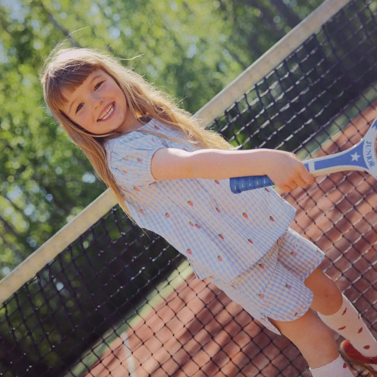 Flöss Shorts Millie "Sky Berry Gingham" - Sommerliche Shorts