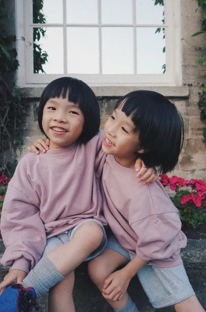 Gray Label Dropped Shoulder Sweater "Berry"