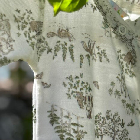 Joha Langarmbody mit seitlicher Knopfleiste aus Wolle-Seide "Off White"