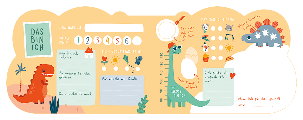 GRAFIK WERKSTATT Freundebuch - "Waschbär"