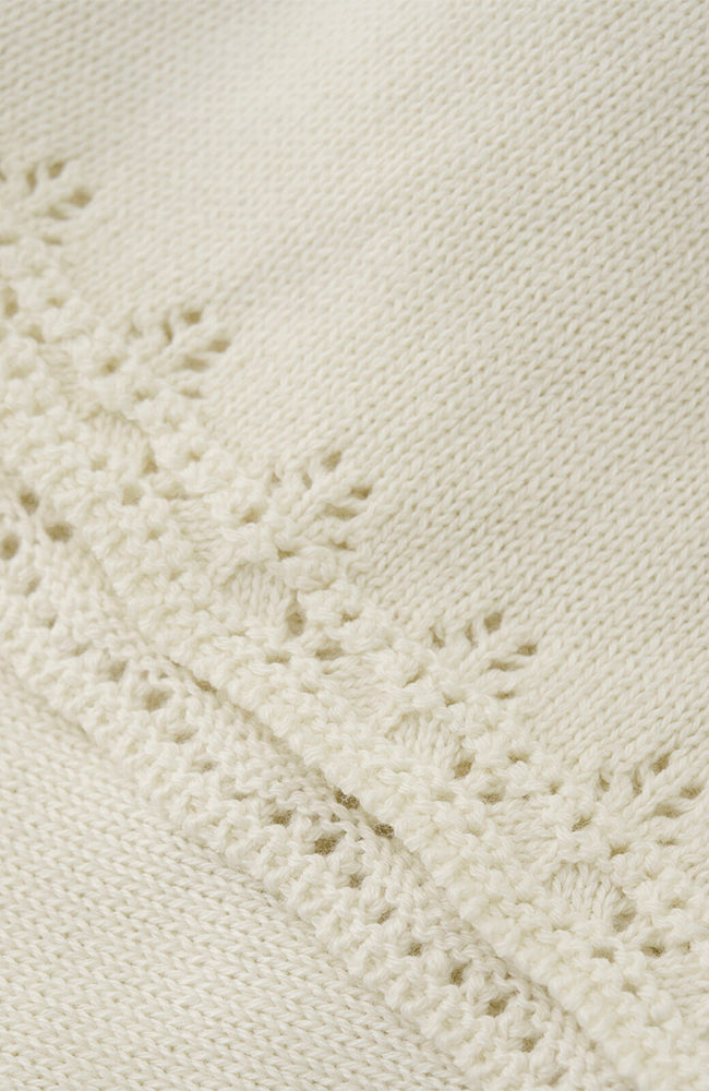 Huttelihut Strickkleid mit langen Ärmeln – Antique White