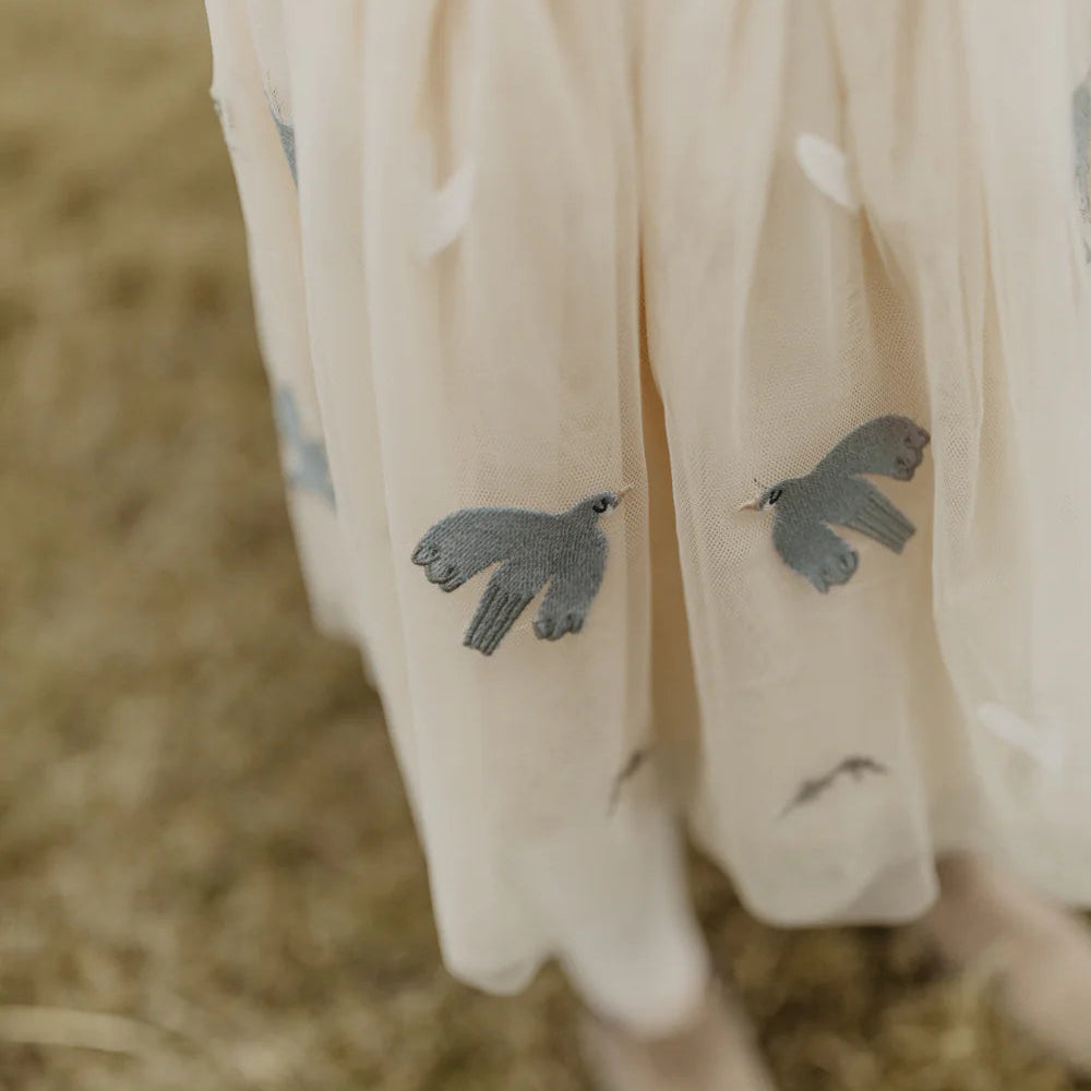 Leevje Tüllrock „Birds & Hearts“ – mit Stickerei