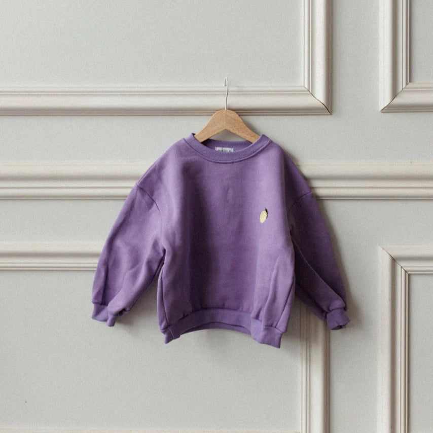 Melots Sweater Zitrone - wild violett