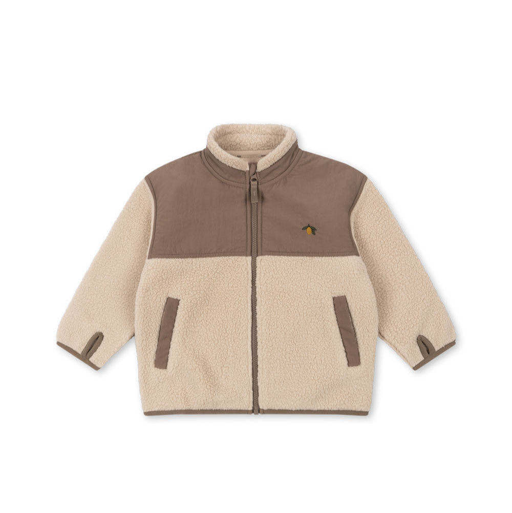 Konges Slojd Fleecejacke FLYNN GRS – Oxford Tan