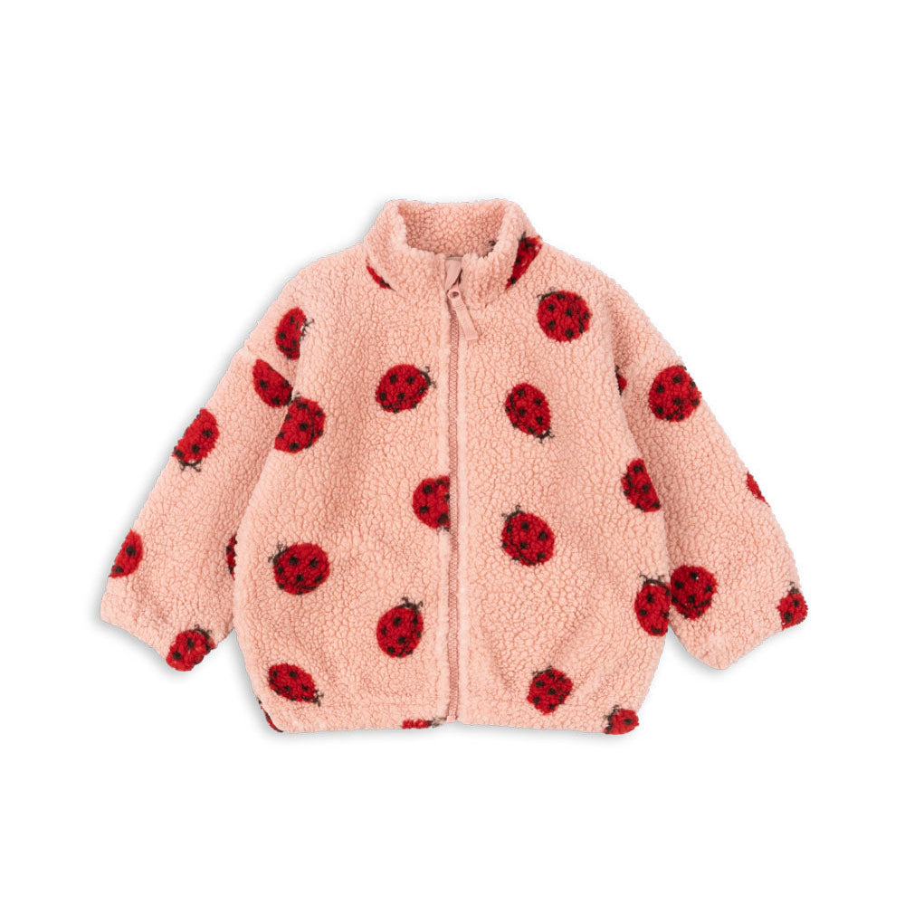 Konges Slojd Teddyjacke JODY – Ladybug Pink