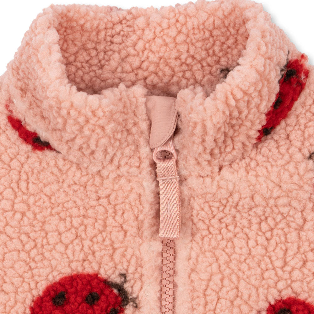 Konges Slojd Teddyjacke JODY – Ladybug Pink
