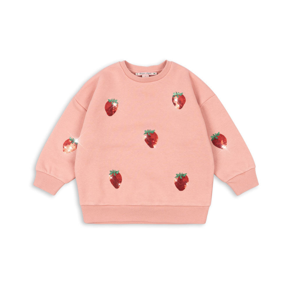 Konges Slojd Pailletten-Sweatshirt Lou "MELLOW ROSE"