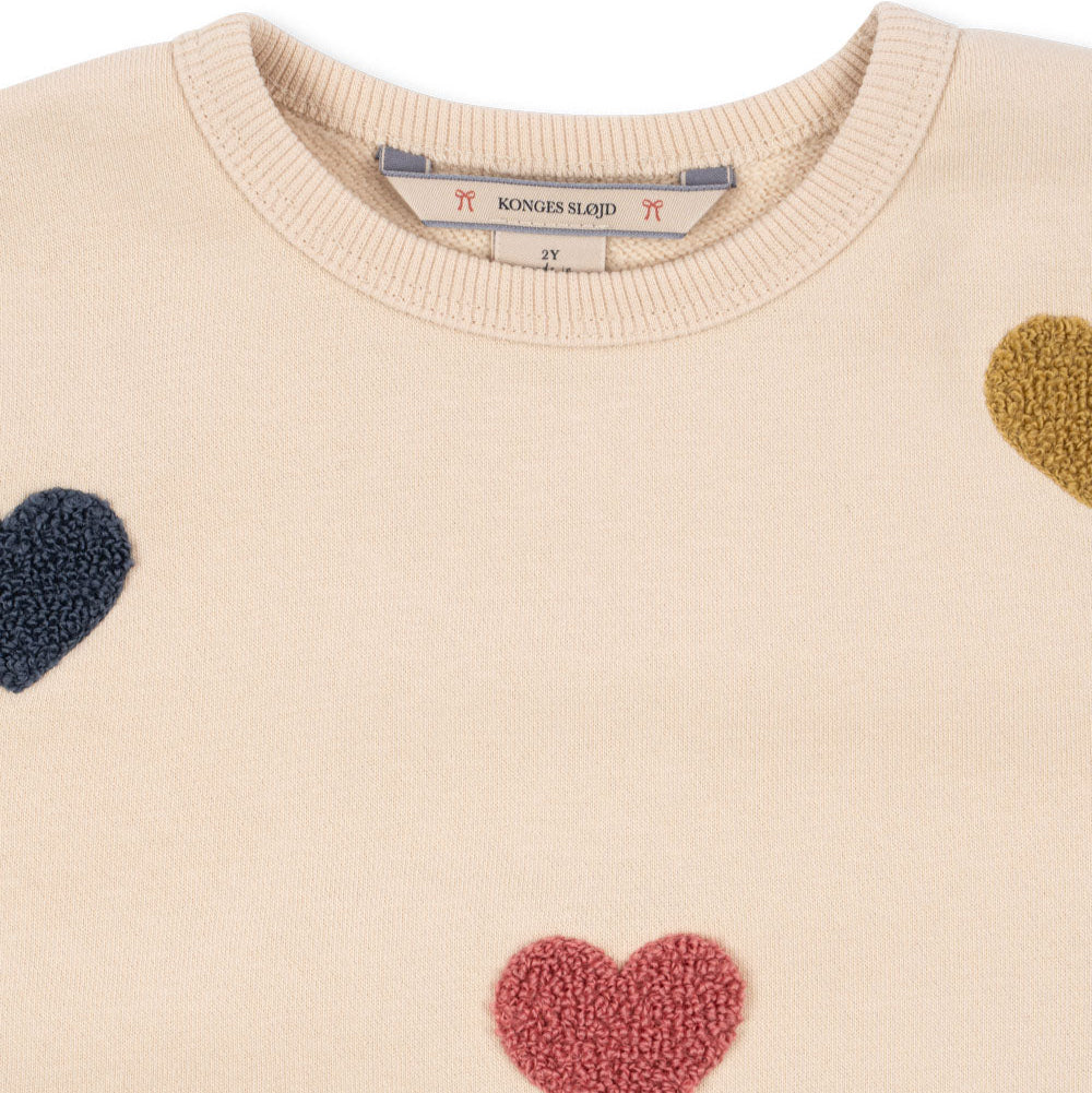 Konges Slojd Sweatshirt " MULTI HEART"