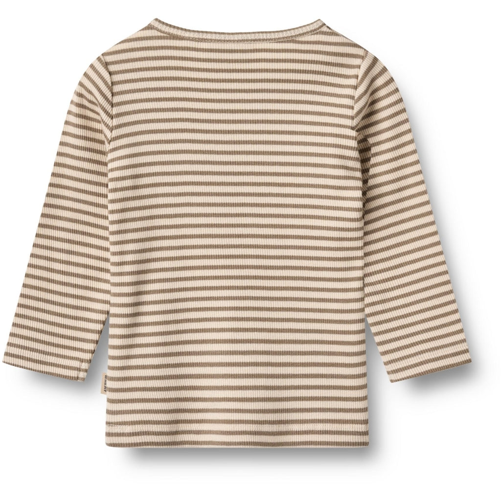 Wheat Langarmshirt Stig "Stone Stripe"