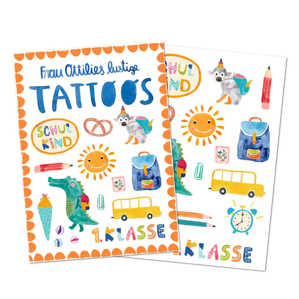 Frau Ottilie Kindertattoos Einschulung