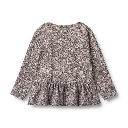 Wheat ausgestelltes Langarmshirt Carolina - Purple Stone Flowers
