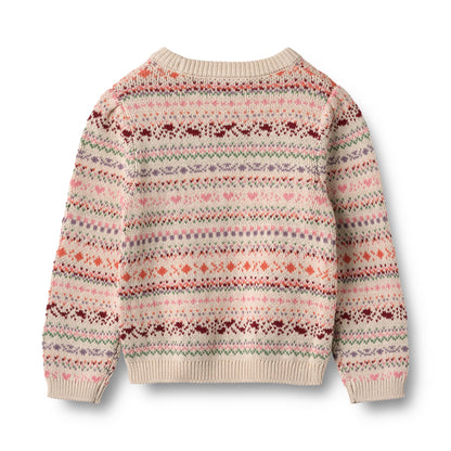 Wheat Jaquard-Pullover Olga - Multi