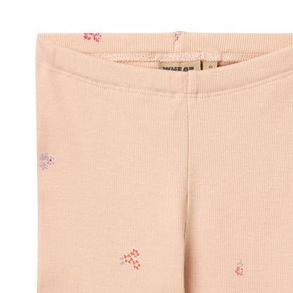 Wheat Jersey Leggings Jules "Rose Flowers"