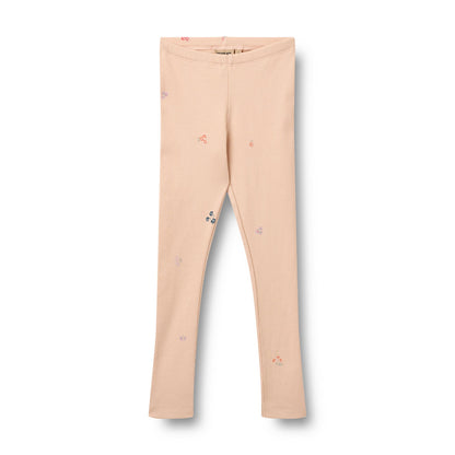 Wheat Jersey Leggings Jules "Rose Flowers"