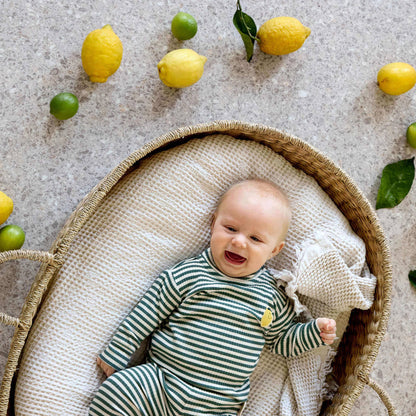 Lässig Long Sleeve Shirt gerippt Lemon