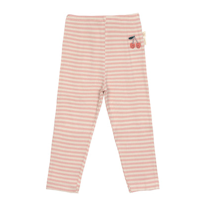 Lässig Leggings gerippt Cherry