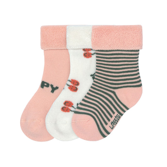 Lässig Babysocken aus Frottee im 3er Pack - verschiedene Farben
