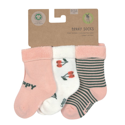 Lässig Babysocken aus Frottee im 3er Pack - verschiedene Farben