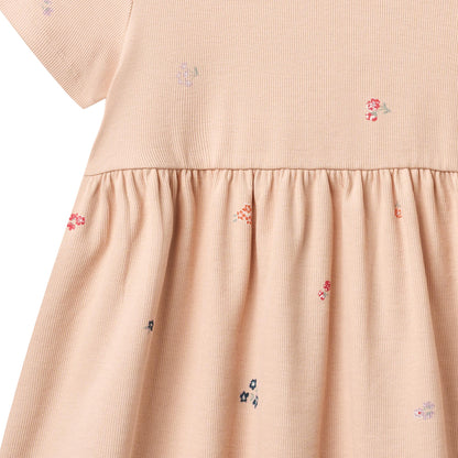 Wheat Jersey Kleid S/S Anna "Rose Flowers"