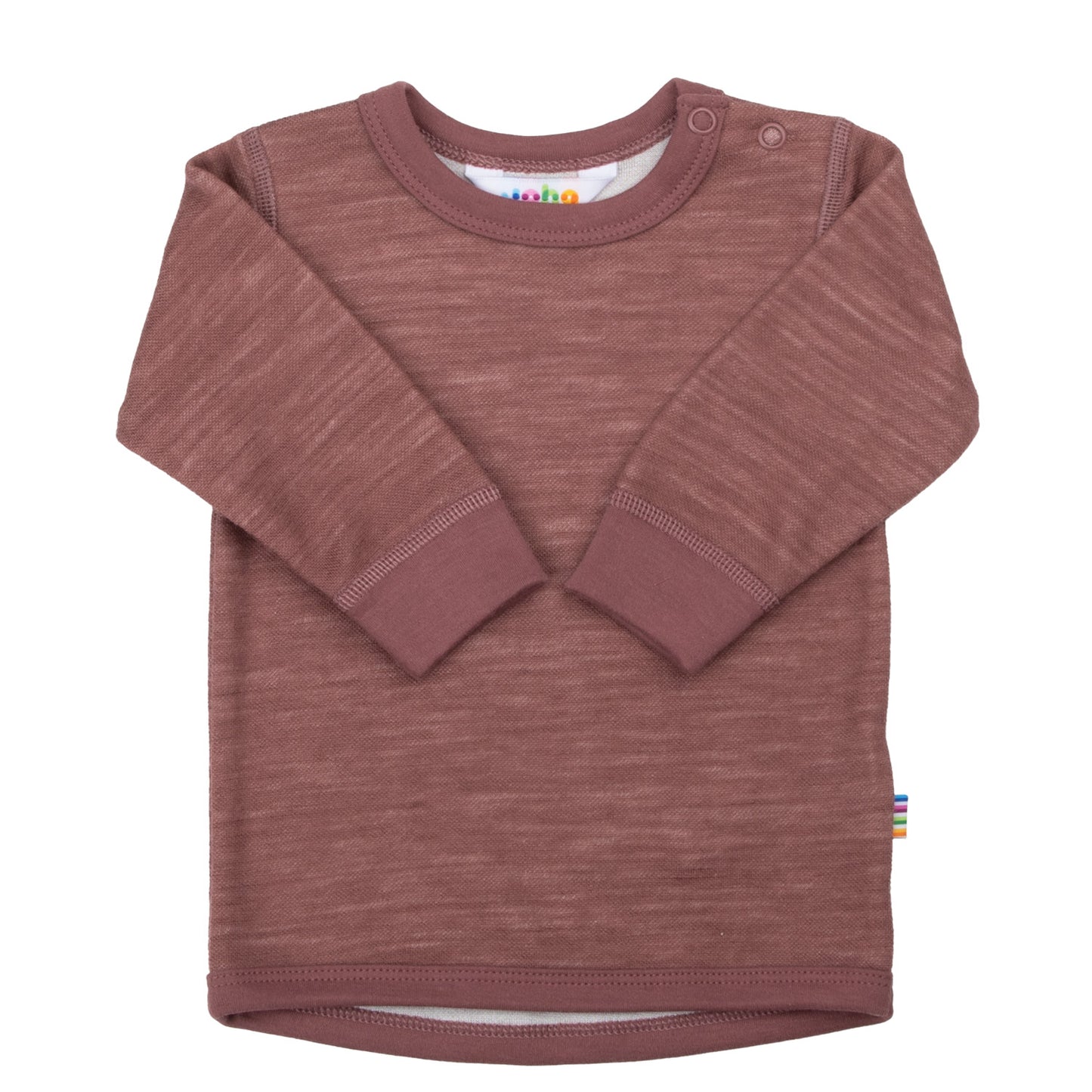 Joha Langarmshirt aus Merinowolle-Bambus "Altrosa"