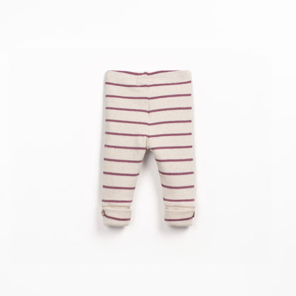 Play Up Leggings gestreift "Beere/Creme"