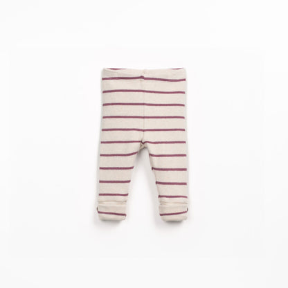Play Up Leggings gestreift "Beere/Creme"