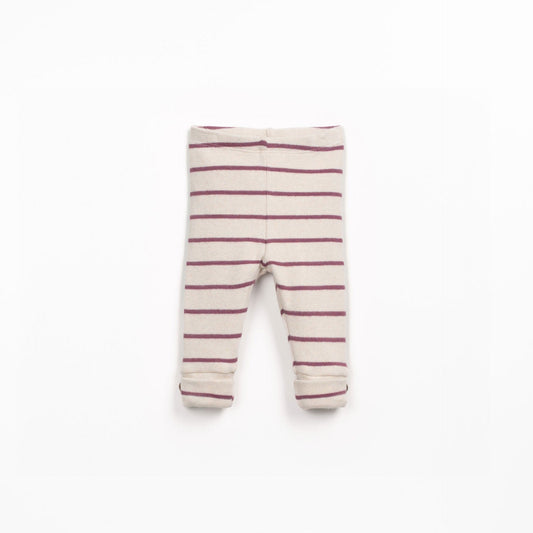 Play Up Leggings gestreift "Beere/Creme"