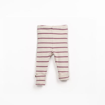 Play Up Leggings gestreift "Beere/Creme"