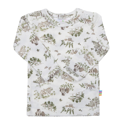 Joha Langarmshirt  aus Wolle-Seide "Off White"