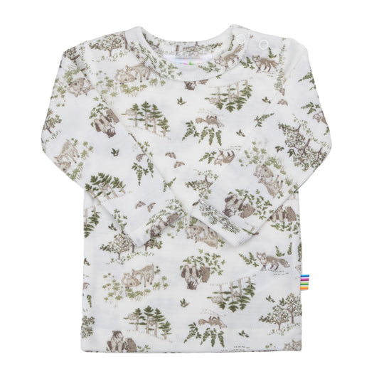 Joha Langarmshirt  aus Wolle-Seide "Off White"
