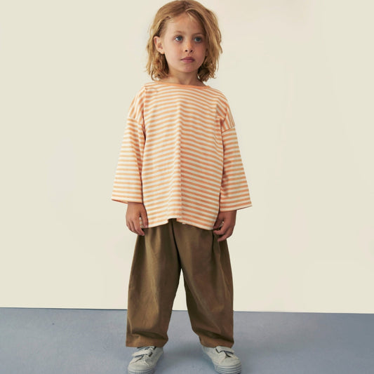 Gray Label Dropped Shoulder T-Shirt "Melon - Cream"