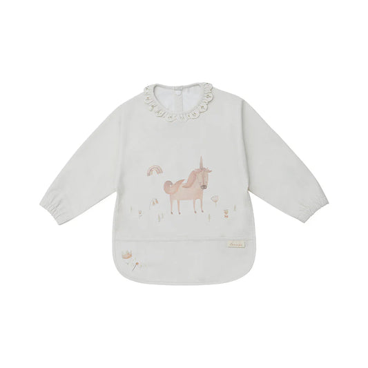 Leevje Langarm-Lätzchen Unicorn