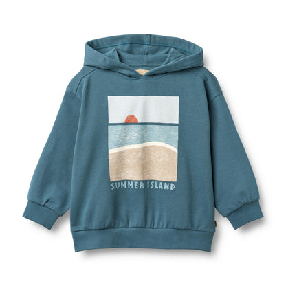 Wheat Sweatshirt L/S Francis "Blue Teal"
