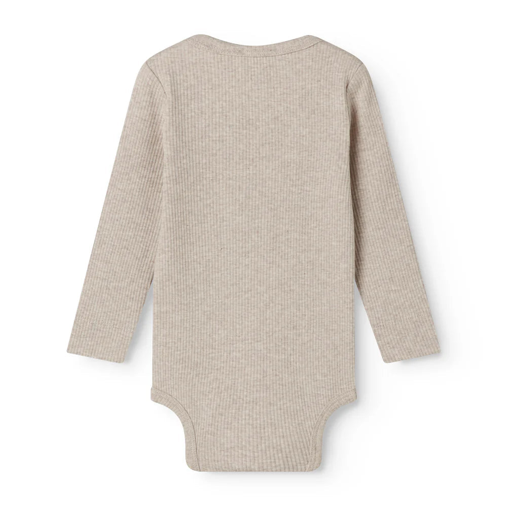 MarMar Copenhagen Langarm Body Light Beige Melange – mit Modal