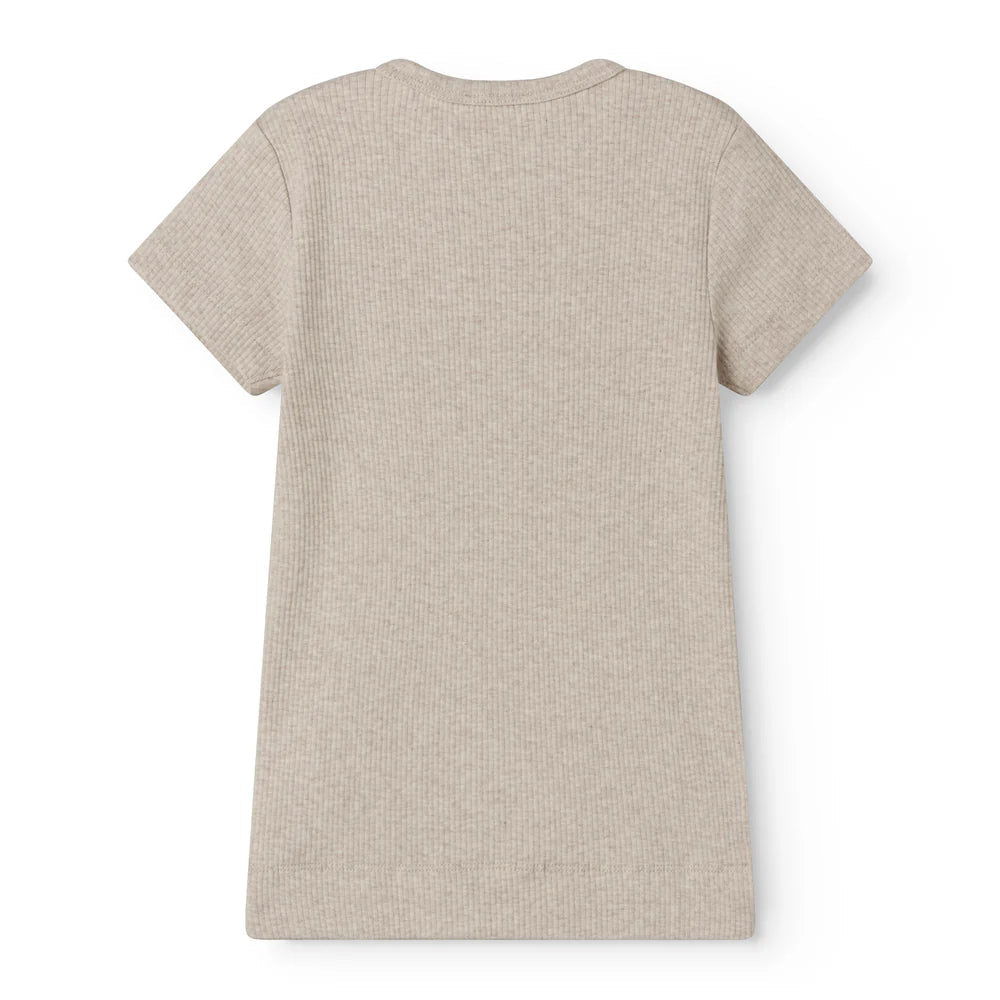 MarMar Plain T-Shirt "Light Beige Melange" – mit Modal