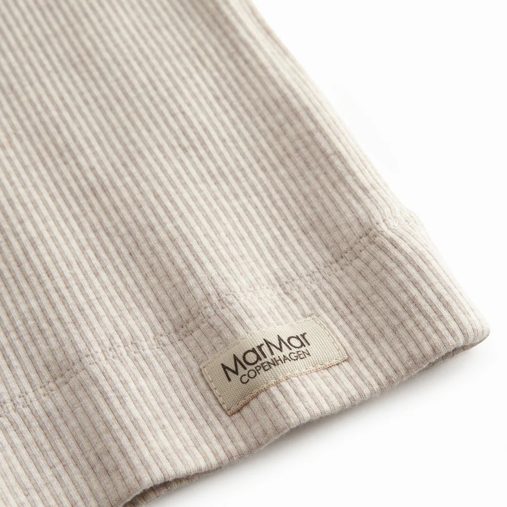 MarMar Plain T-Shirt "Light Beige Melange" – mit Modal