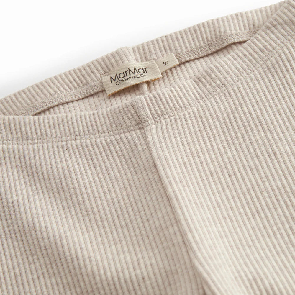 MarMar Copenhagen Leg Leggings Light Beige Melange – mit Modal