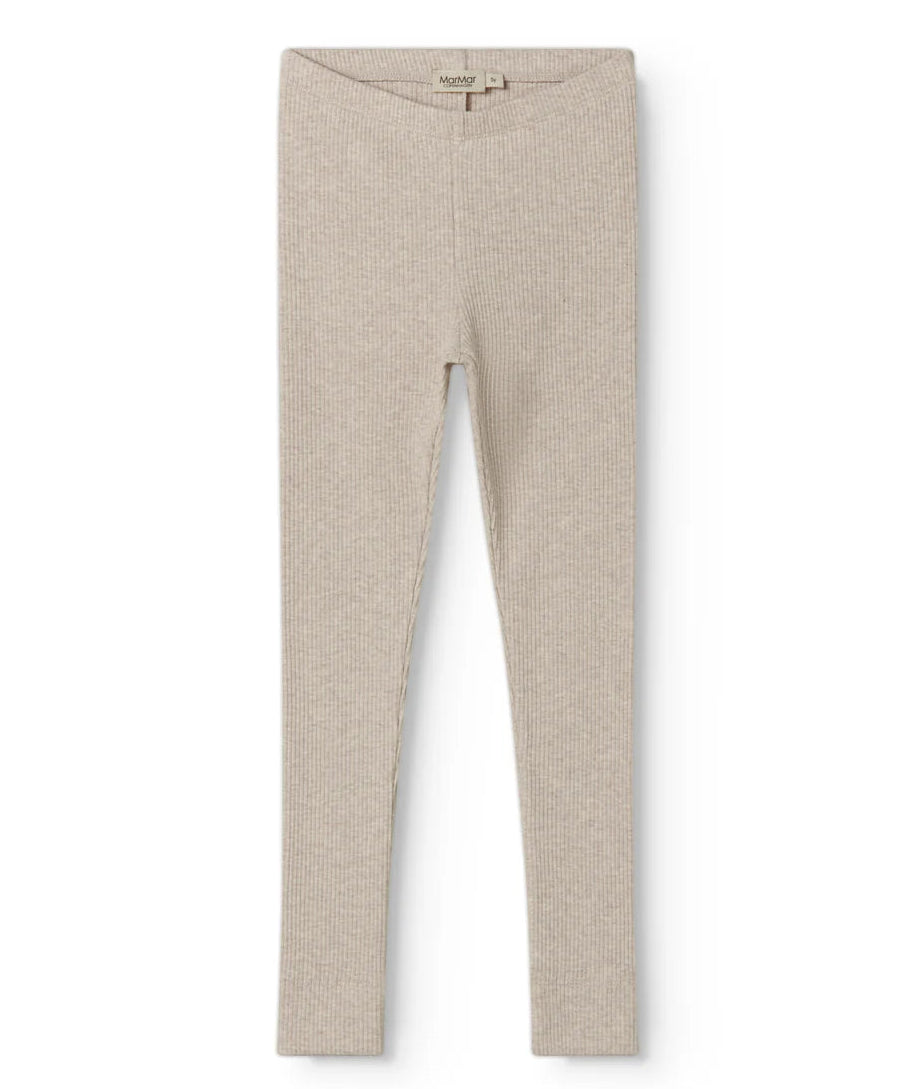 MarMar Copenhagen Leg Leggings Light Beige Melange – mit Modal
