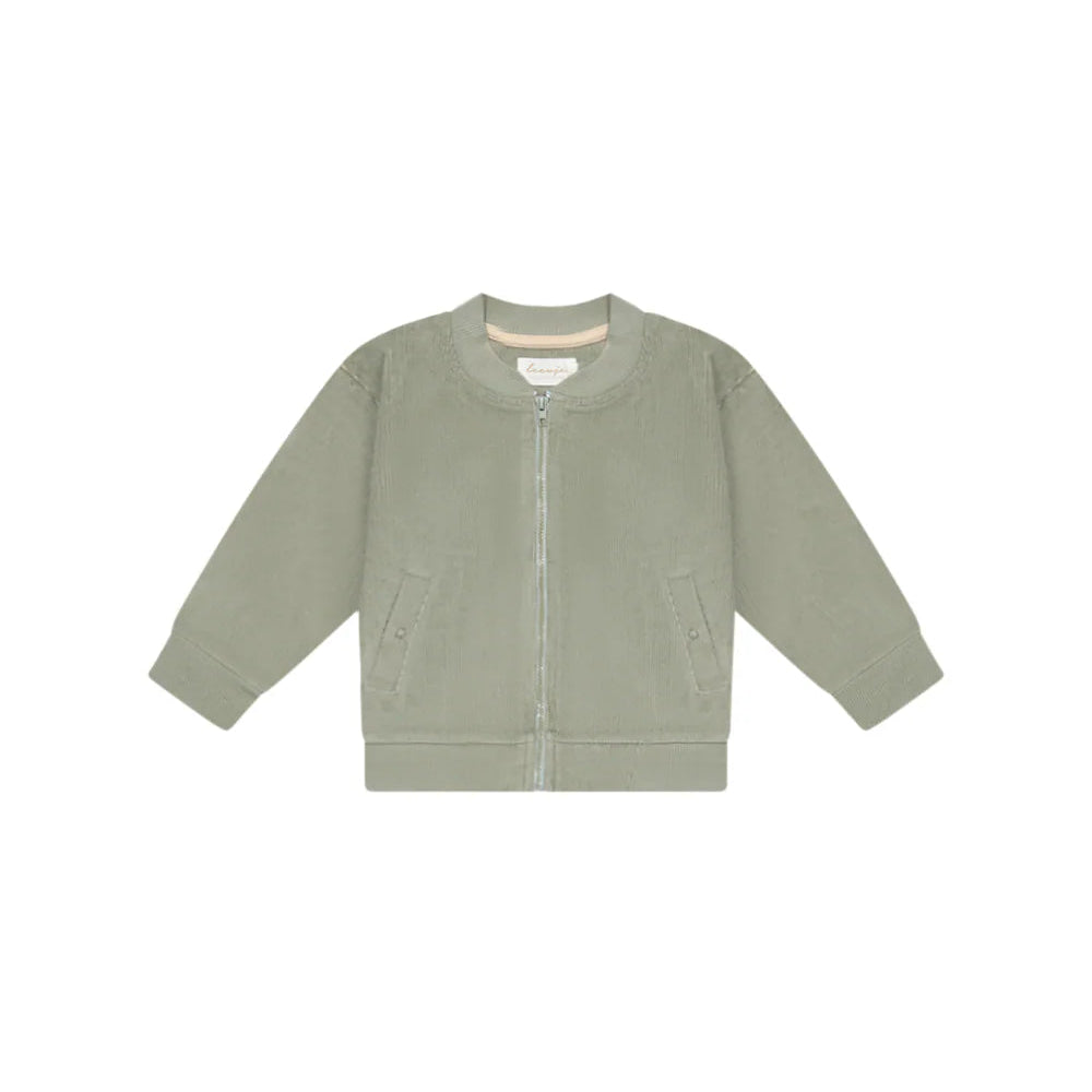 Leevje Leichte Cordjacke "Grün