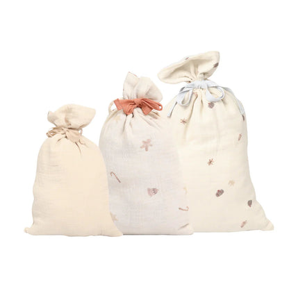Leevje Geschenksäcke aus Musselin -3er Set