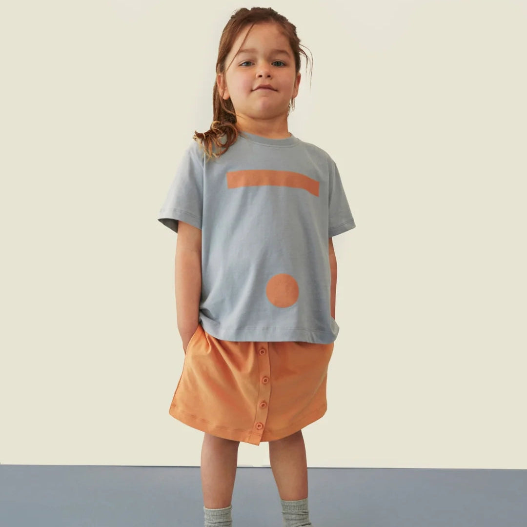 Gray Label Oversized T-Shirt "Stone Grey - Melon"