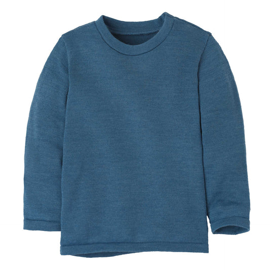 Disana Strick-Pullover "Taubenblau"