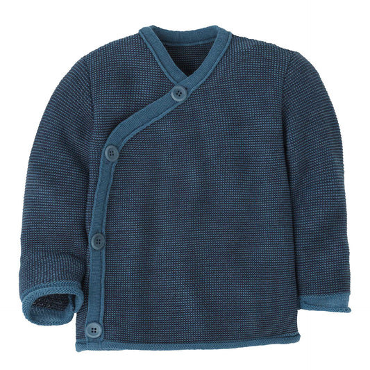 Disana Melange-Jacke "Taubenblau-Indigo"