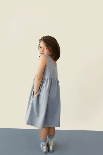 Gray Label Ärmelloses Kleid "Stone Grey"