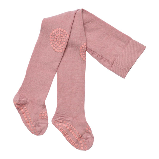 GoBabyGo Rutschfeste Krabbelstrumpfhose "Rose Blush"