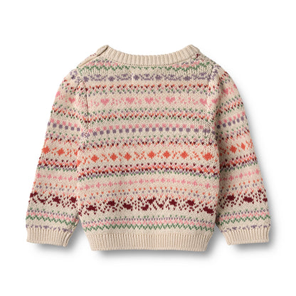 Wheat Baby Jacquard Pullover Olga "Multi"